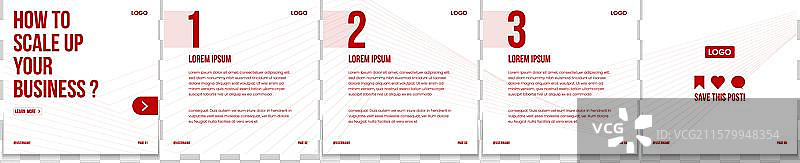 LinkedIn 轮播帖子图片素材