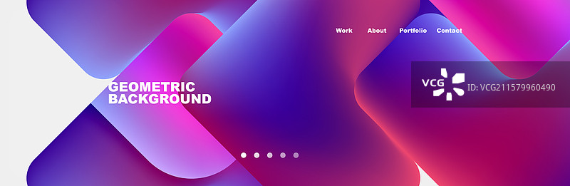 方形互联网网页设计模板图片素材