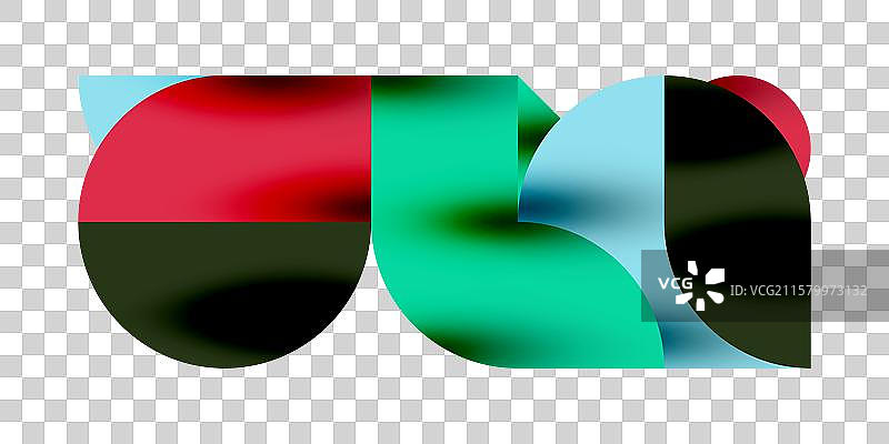 阴影效果的闪亮圆圈和圆形三角形图片素材