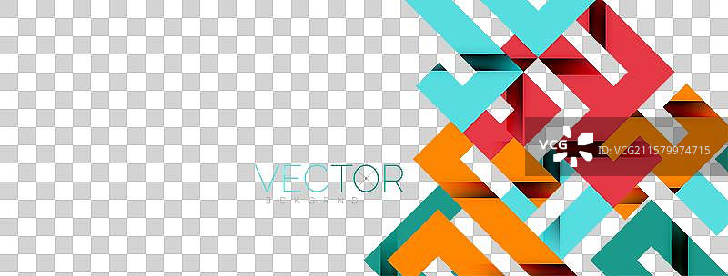 带阴影纹理效果的彩色弯曲线条图片素材