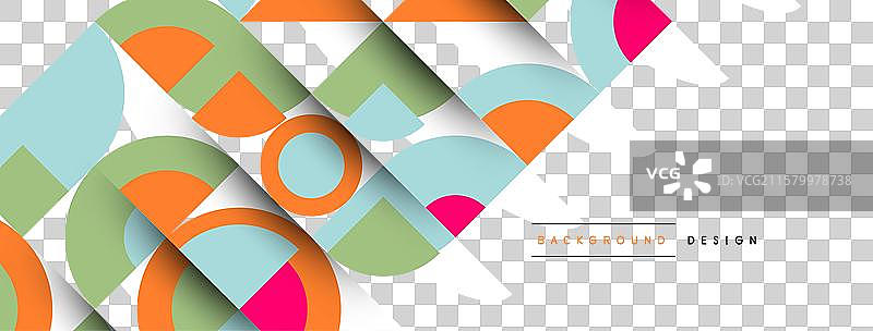 几何设计抽象背景 - 圆形图片素材