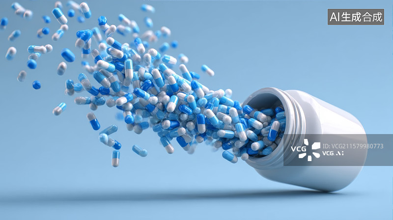 【AI数字艺术】医疗保健，医疗健康，DNA，分子图片素材