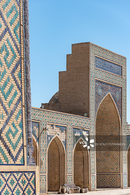 乌兹别克斯坦布哈拉风景-喀龙清真寺图片素材