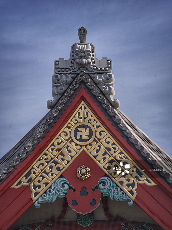 东京浅草寺，都内最古老寺院，始建于 628 年，雷门壮观，仲见世街热闹，五重塔耸立，尽显江户风情与佛图片素材