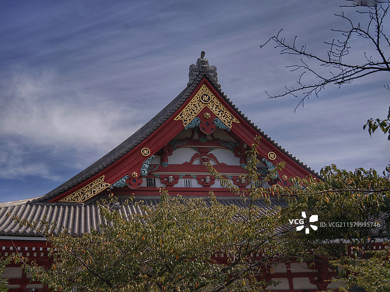东京浅草寺，都内最古老寺院，始建于 628 年，雷门壮观，仲见世街热闹，五重塔耸立，尽显江户风情与佛图片素材