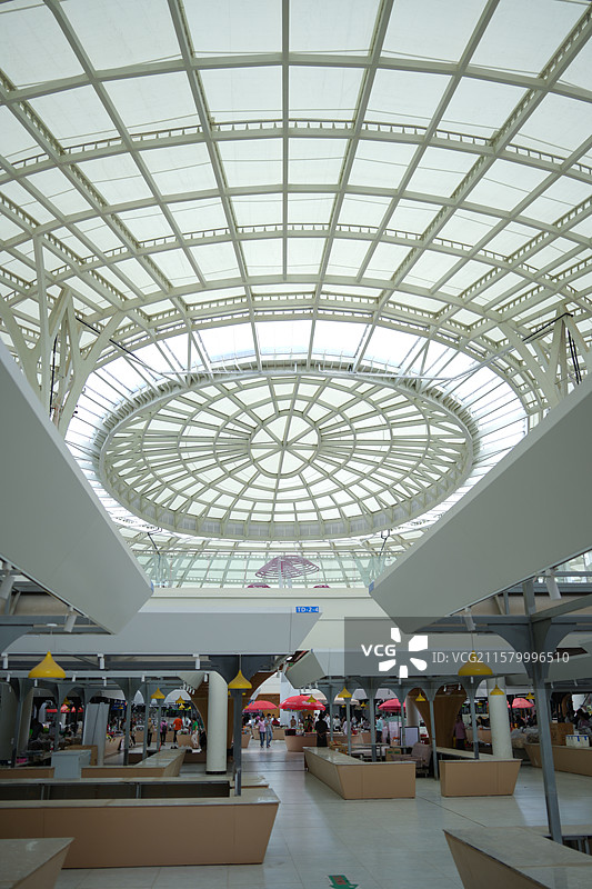 南华县野生菌交易市场内部环境图片素材