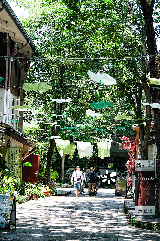 浙江 杭州 大兜路历史街区 景色图片素材