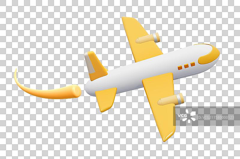 商务出差商旅出行3D概念卡通插画元素图片素材