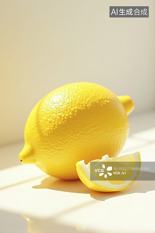 【AI数字艺术】阳光柠檬，清新之源图片素材