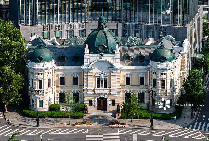中国大连中山广场横滨正金银行历史建筑旧址图片素材
