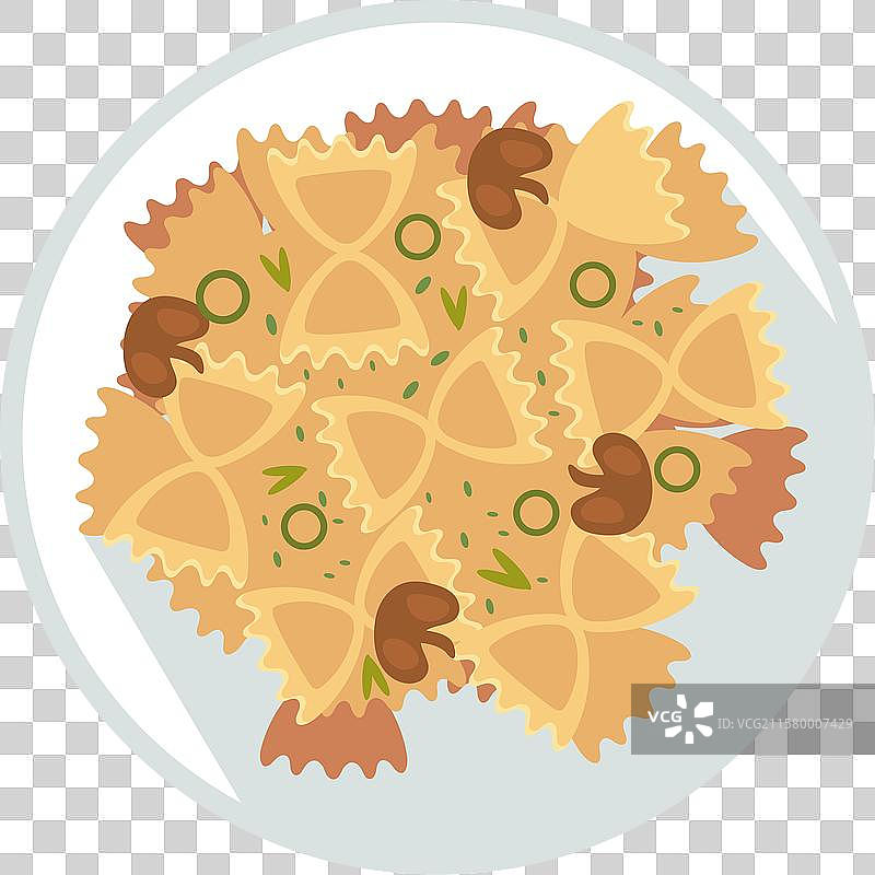 蘑菇蝴蝶面图片素材