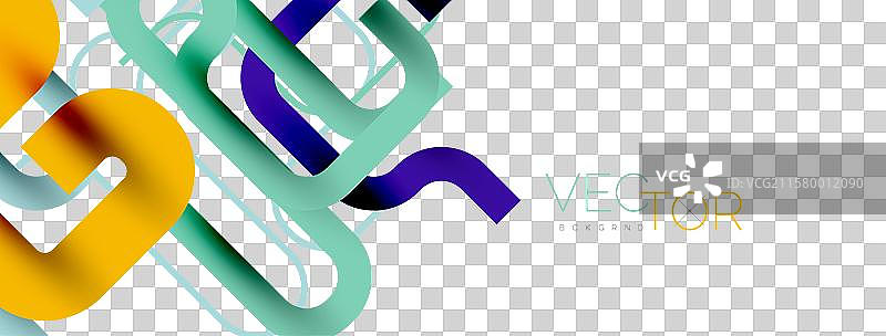 抽象背景曲线线条极简几何图形图片素材