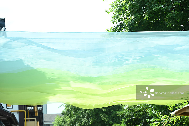 杭州大兜路的夏日色彩图片素材