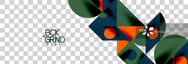 时尚的三角形、线条、圆形元素和圆圈图片素材