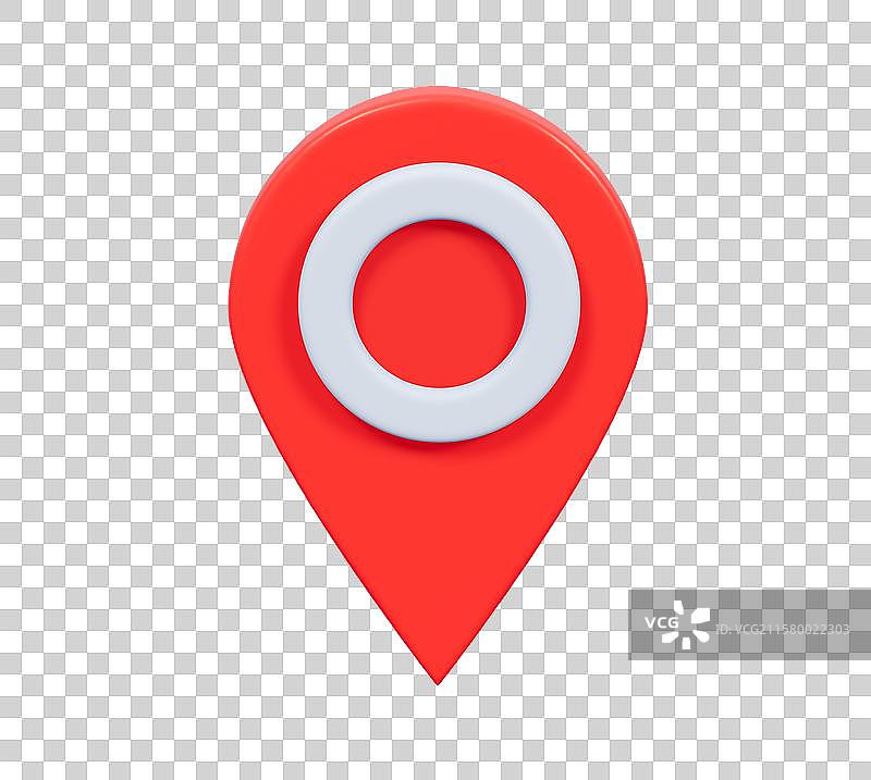 定位位置导航商务标志3D插画元素图片素材