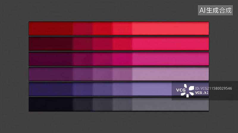 【AI数字艺术】渐变色彩调色板设计图片素材
