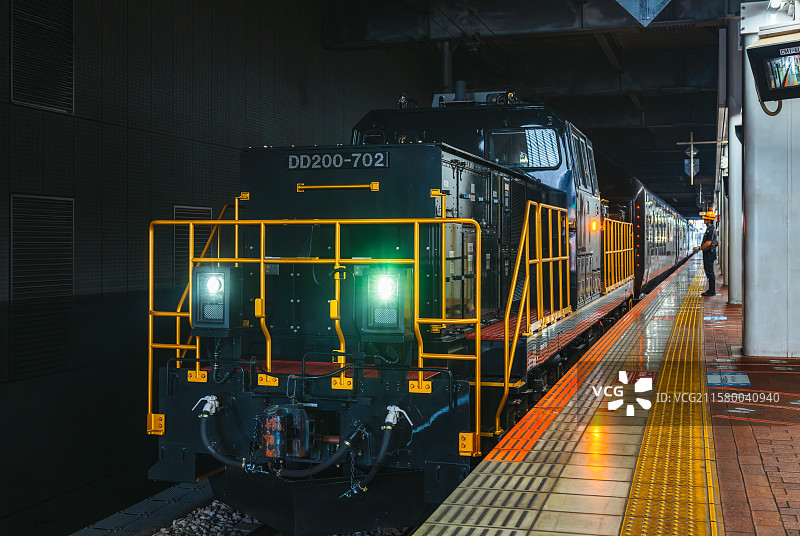 福冈Fukuoka，博多站Hakata，九州七星号列车Seven Stars in Kyushu图片素材