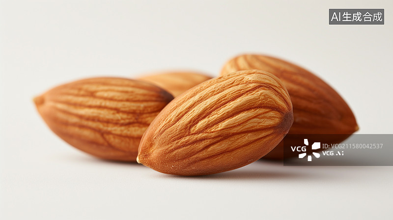 【AI数字艺术】一堆新鲜的杏仁图片素材