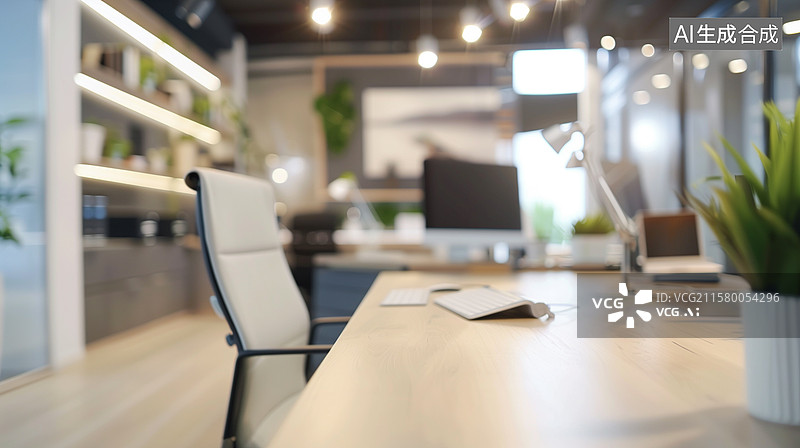 【AI数字艺术】AI办公环境概念图图片素材
