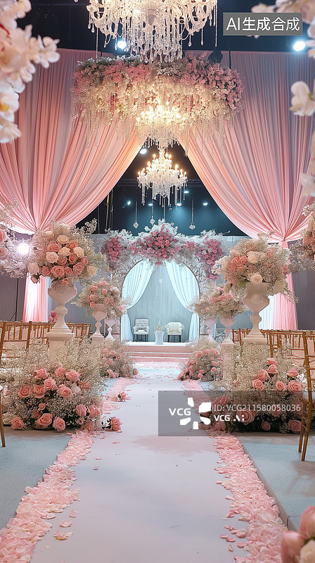 【AI数字艺术】婚礼装扮场景图片素材