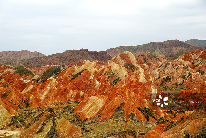 张掖丹霞一角图片素材