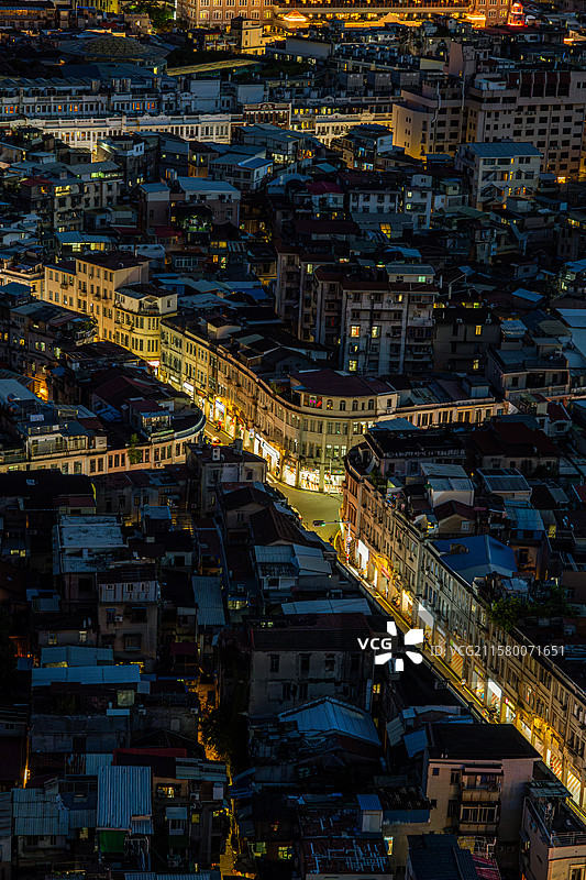 厦门思明南路灯火璀璨图片素材