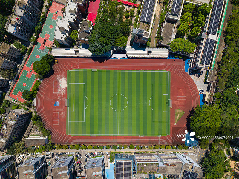 深圳市罗湖区怡景路，航拍城市风光图片素材