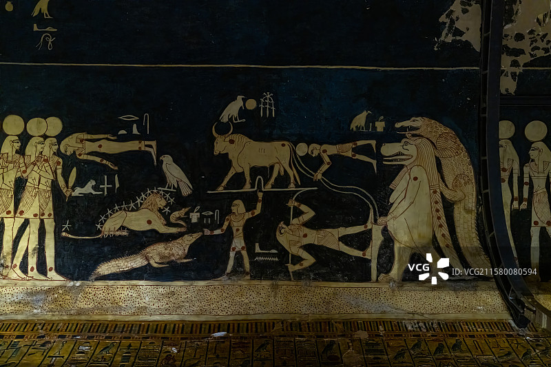 古埃及卢克索帝王谷塞提一世陵墓图片素材
