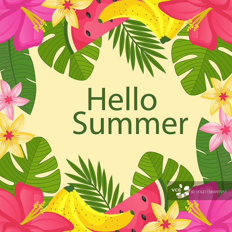 你好，夏天图片素材