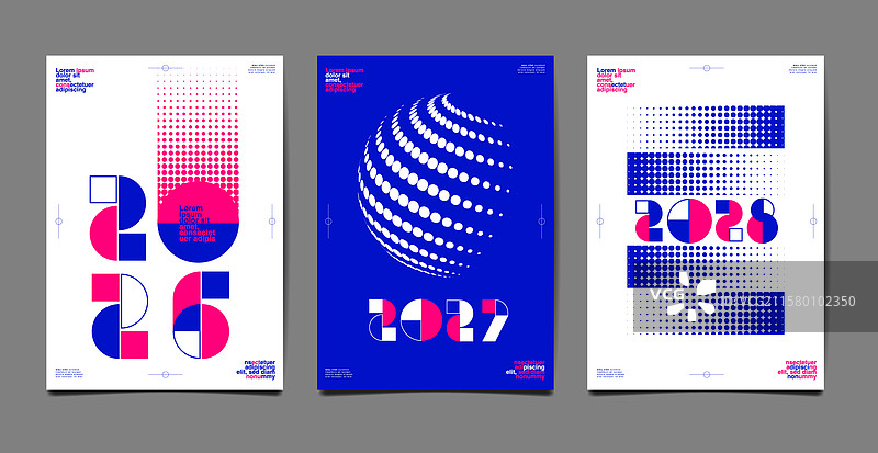 年度报告模板布局设计点图片素材