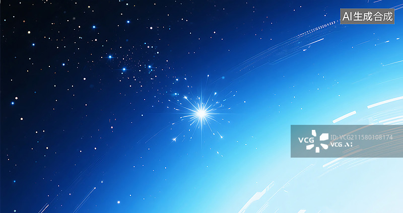【AI数字艺术】商务发光背景图片素材