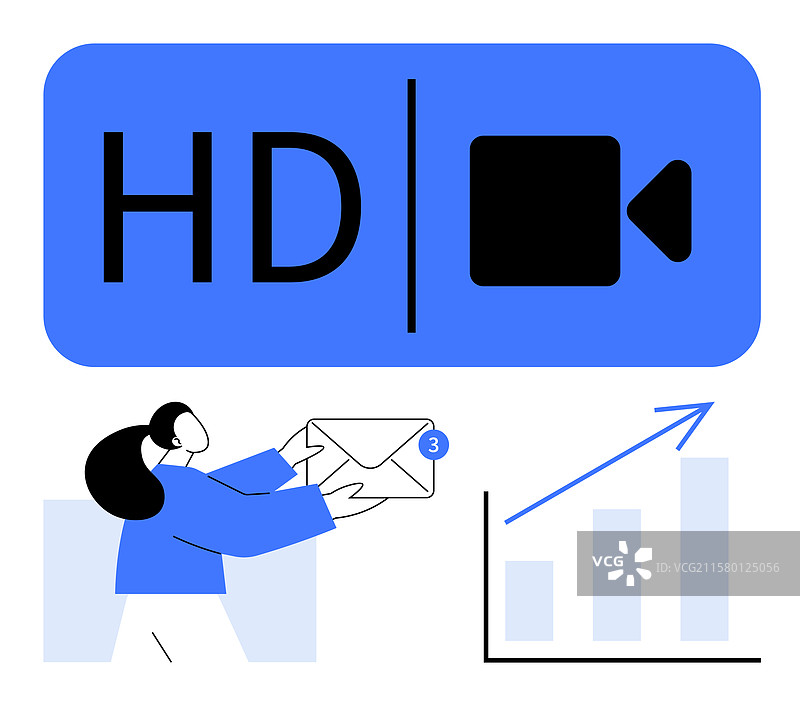 高清晰度视频通信与数字技术图片素材