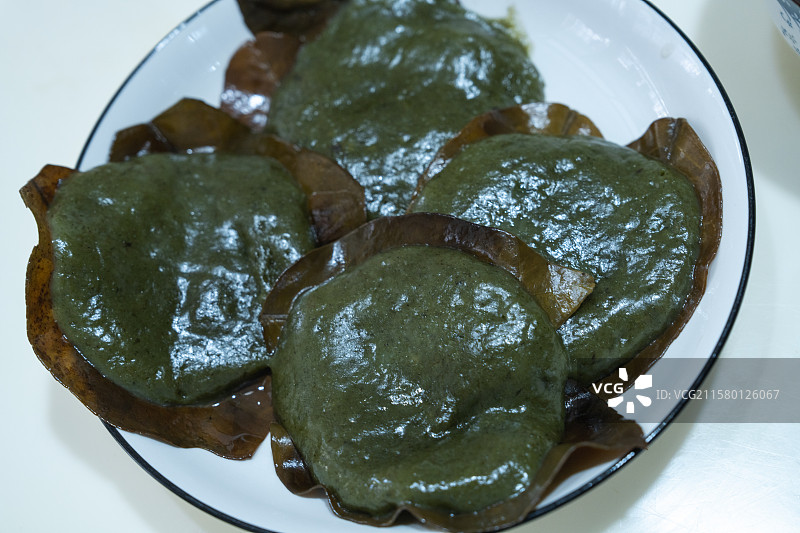 自做香甜糯米粑粑图片素材