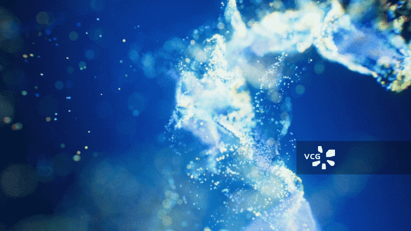 流动的蓝色粒子背景三维渲染图片素材