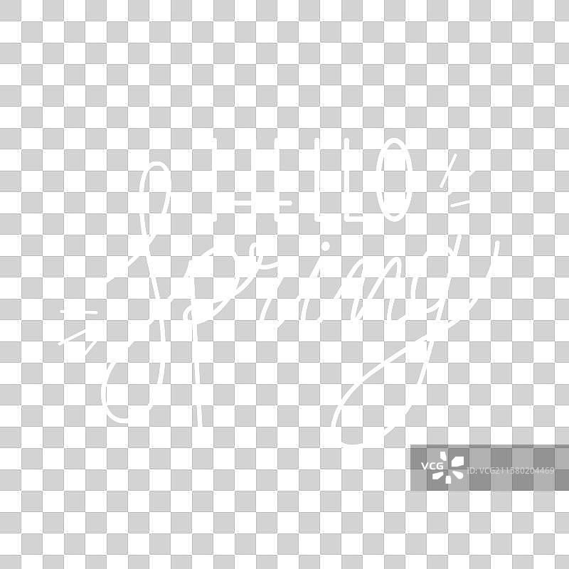 春天问候的字母与照片概念图片素材