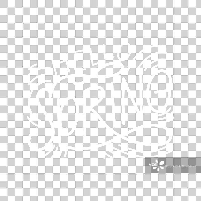 春天你好字母与照片图片素材