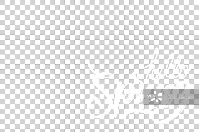 春天你好字母设计与照片图片素材