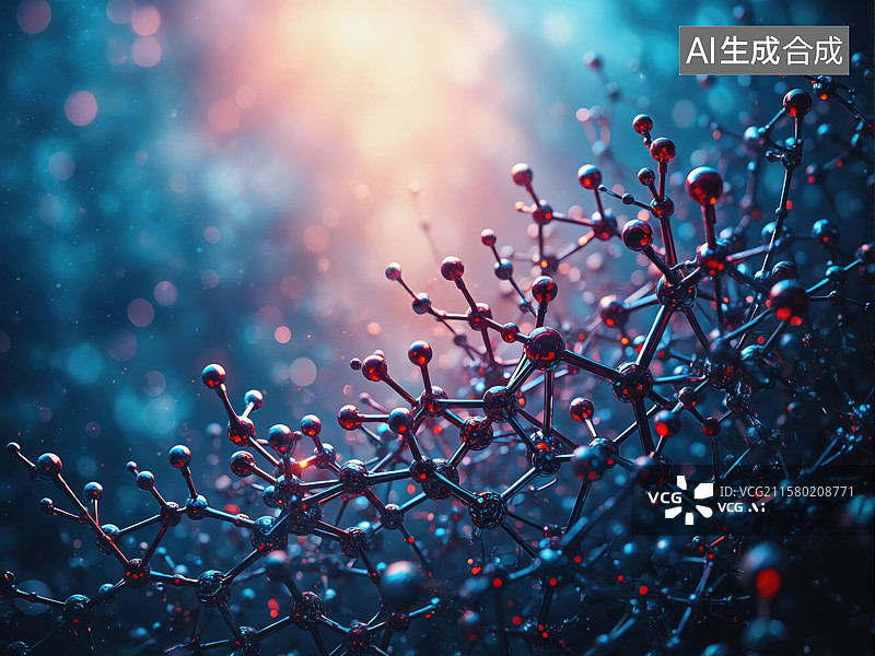 【AI数字艺术】科技神经网络图片素材