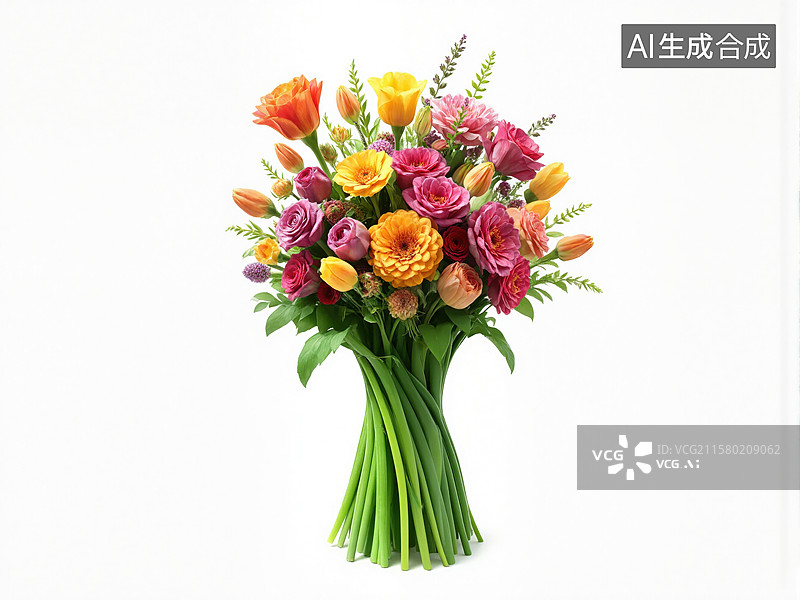 【AI数字艺术】花束绽放美丽图片素材