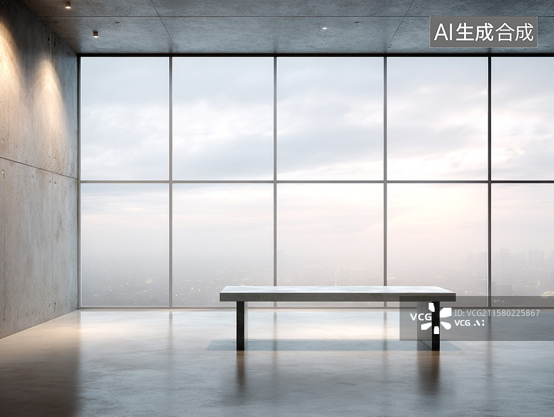 【AI数字艺术】三维商务办公室内背景图片素材