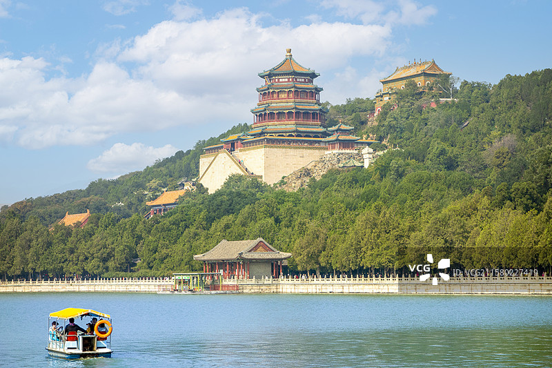 中国北京颐和园风光图片素材