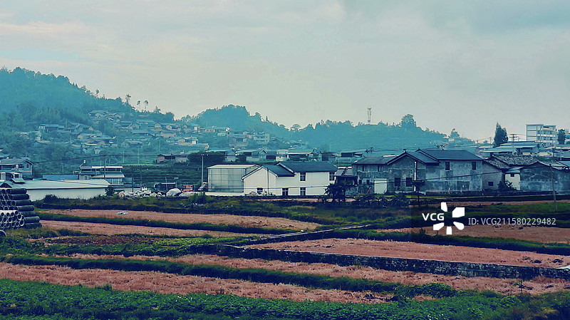 保山龙陵县田园风光图片素材
