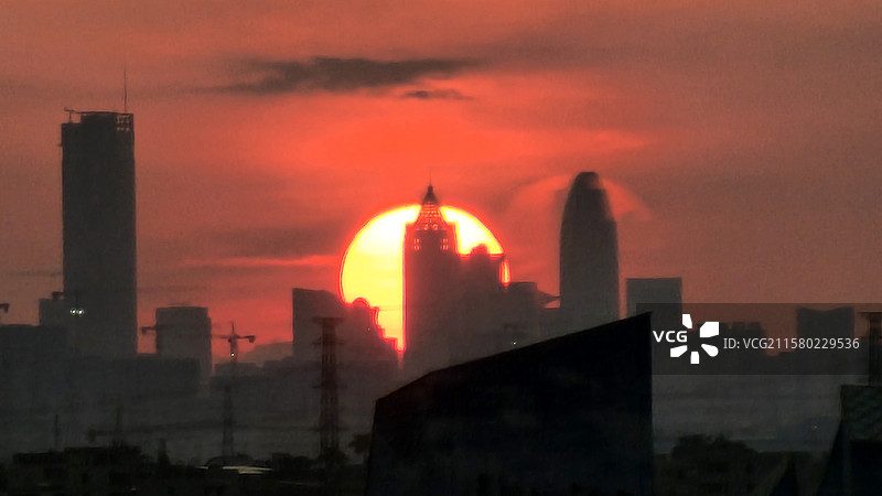 海口长影100日出图片素材