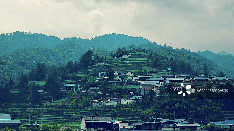 保山龙陵县田园风光图片素材