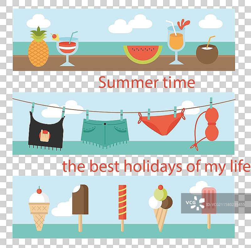 夏天是我一生中最美好的假期图片素材