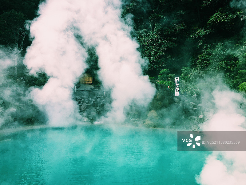 日本别府海地狱图片素材