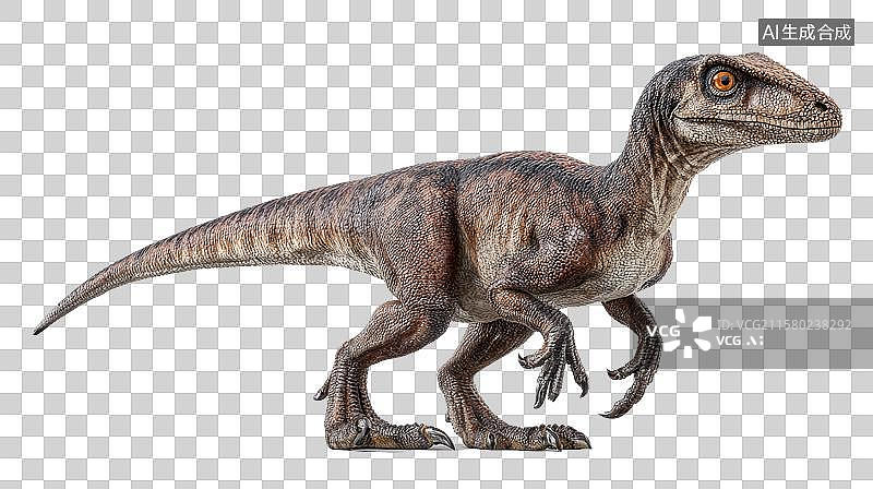 【AI数字艺术】行走中的恐龙模型图片素材