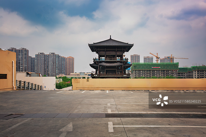 老子阁+绿城青牛广场（安徽亳州涡阳）图片素材