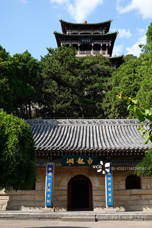 太原天龙山石窟白龙洞图片素材