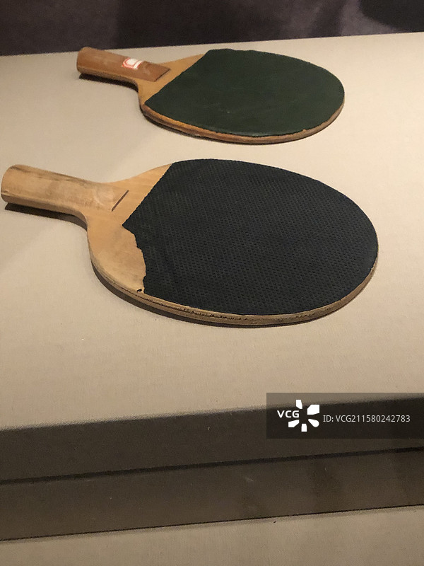 毛泽东用过的球拍-湖南韶山毛泽东纪念馆图片素材